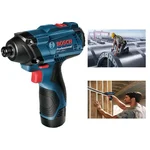 Bosch GDR 120 LI Cordless Impact Driver with Double Battery, 2600 RPM